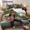 Johnny Hallyday Beyond Rock bedding, duvet cover, pillowcase, home decoration, birthday gift (1 * duvet cover+2 * pillowcase, coreless)