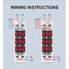 DIN Rail 18mm Voltage Meter AC 40-500V 220V 380V Single Three Phase Modular Voltmeter Indicator LED Digital Display Detector