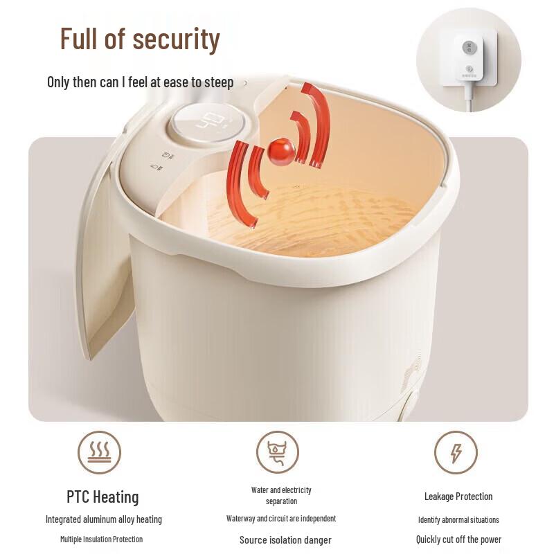 Little Bear Automatic Heated Foot Spa Massager CN plug (adapter included)