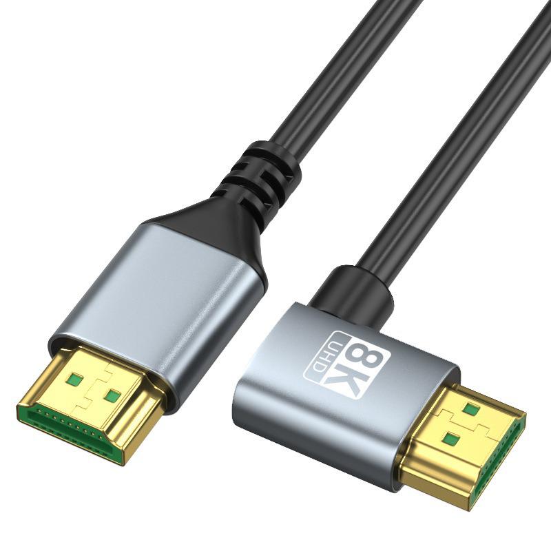 Engineering Grade HDMI 2.1 8K Ultra-Thin Elbow Cable for Computers