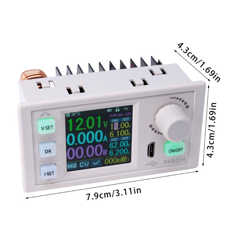 Digital Power Supply 0 60V 0 6.0A Adjustable Designs With USB Communication and Cooling Fan Systems High Performances