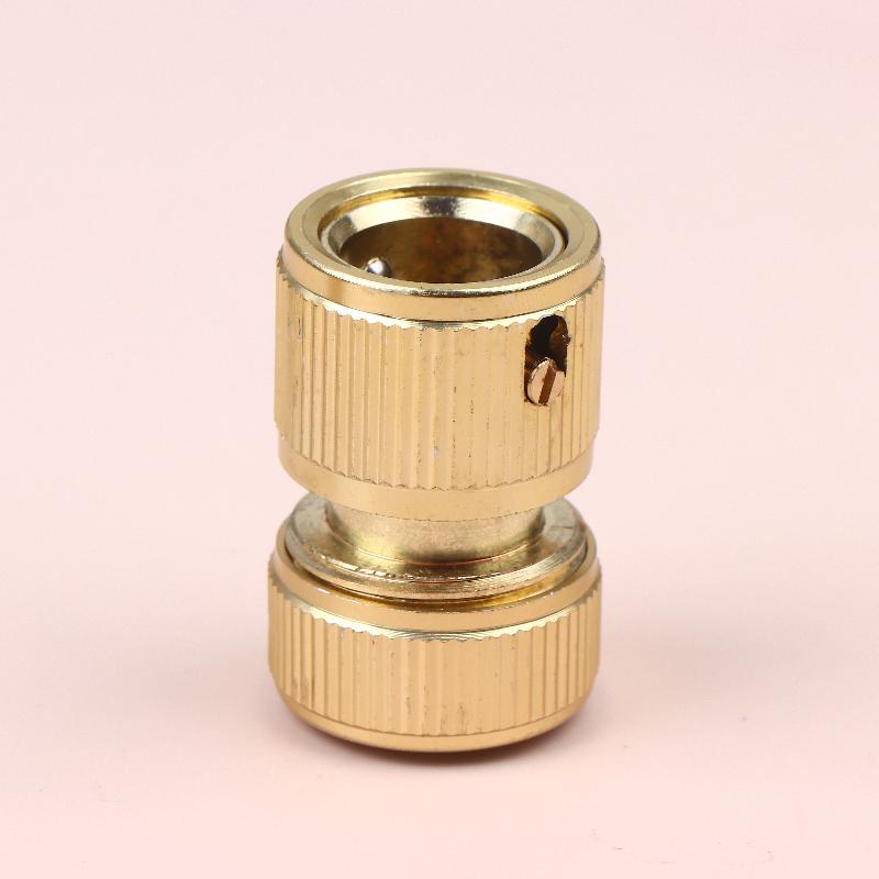 2Pcs Standard Aluminum Hose Connector Set - 4/6'' Tap Fitting Quick Connect For Garden Pipes Hose Connector
