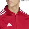 TIRO23 L Polo MMK65 HS7228 Team Power Red Soccer Wear Shirt 1 Piece [adidas] Men's J/2XS