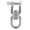 Hochleistungs 304 Edelstahl Drehbarer Ring Schnapphaken Rollender Schäkel Gerät(6mm)