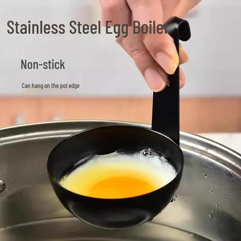 Large Non-stick Stainless Steel Multifunctional Egg Boiler and Steamer for Home Use Hanging Ear Egg Cooker