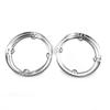 Precise Chrome Rear Tour-Pak Speaker Trim Accessories Parts Kit For Electra Street Glide Classic FLHTC