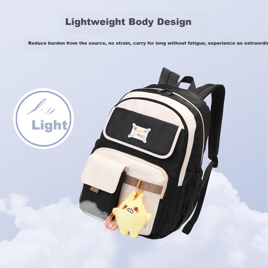 Sunshine 8 O'clock Maiji Student Backpack Middle School Spine Protection Load Reduction Large Capacity