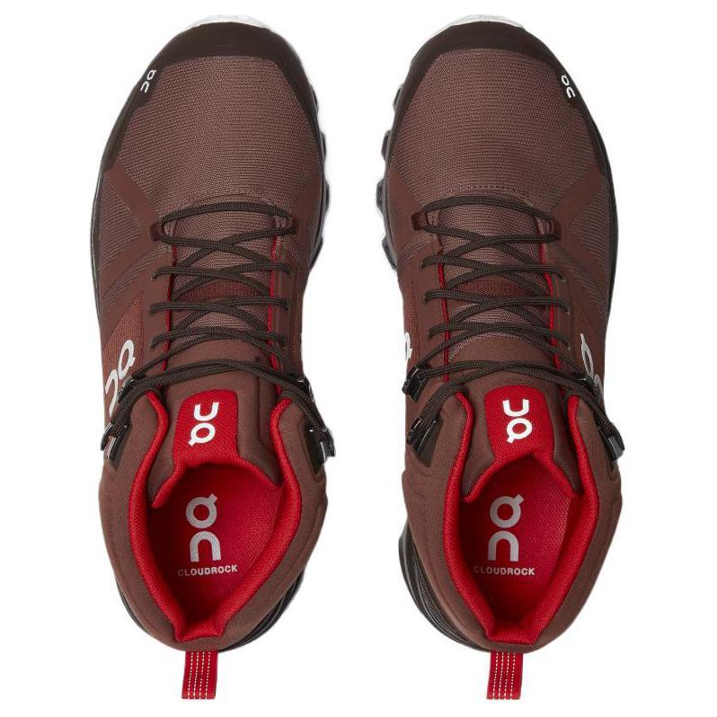 ON Cloudrock Wasserdichter Wanderstiefel Kakao Rot Herren Sneaker Braun 23.99855