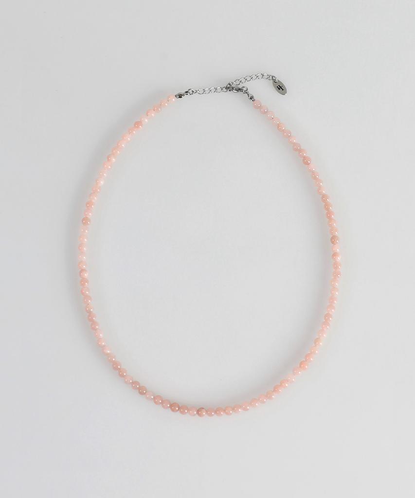 Bicycletrophy Bt Gemstone Necklace 08 (4Mm Chaucer Peach)