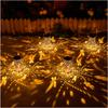 Butterfly Solar Lanterns Outdoor Waterproof Hanging Lights, Metal Decorative LED Solar Light for Yard Patio Porch Balcony Decor