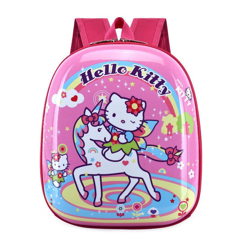 Kids Backpack Cartoon Polyester Breather Waterresistant School Bag For Toddlers And Girls