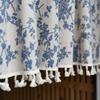 Japanese-Style Small Fresh Bedroom Door Curtain Kitchen Half Curtain Shoe Cabinet Cover Book Room Cover Ugly Short Curtain Through Pole Type