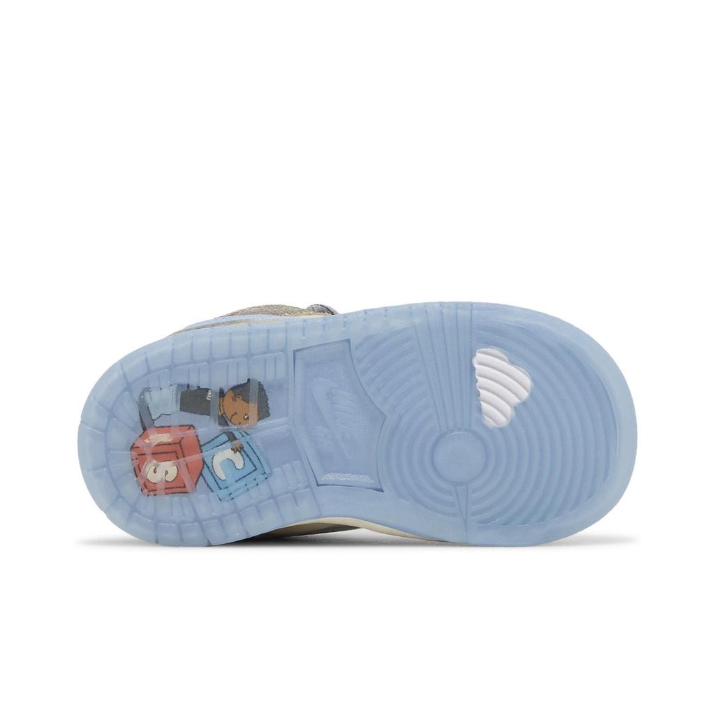 Nike Dunk Low SB Toddler (Unisex) Sail / Light Blue / Cedar Toddler Shoes FQ8205 300