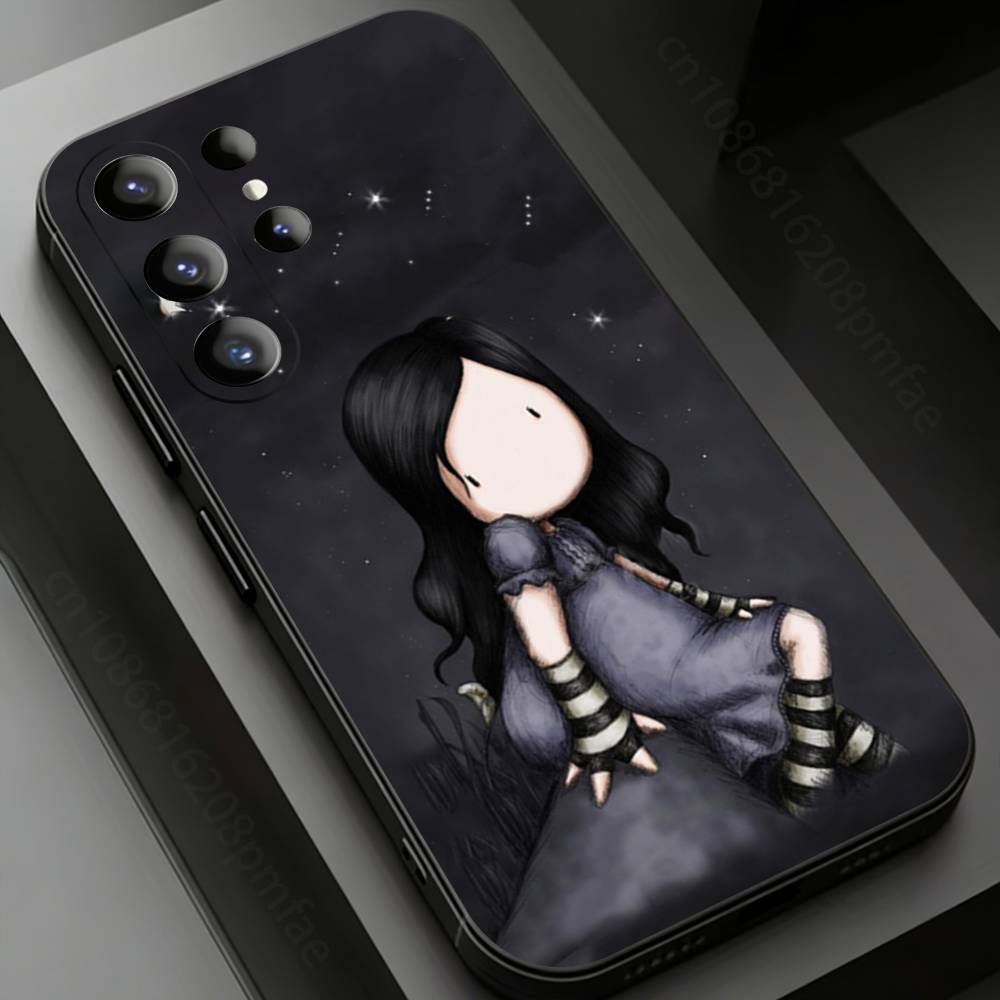 Cute S-Santoro G-Gorjuss Phone Case for Samsung Galaxy S20,23 Ultra S24,22 Plus S25,26,21FE TPU Cover