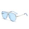 New Pilot Sunglasses Women'S Fashion Glasses Retro Large Frame Sun Glasses Men'S Toad Glasses Photography Eyewear