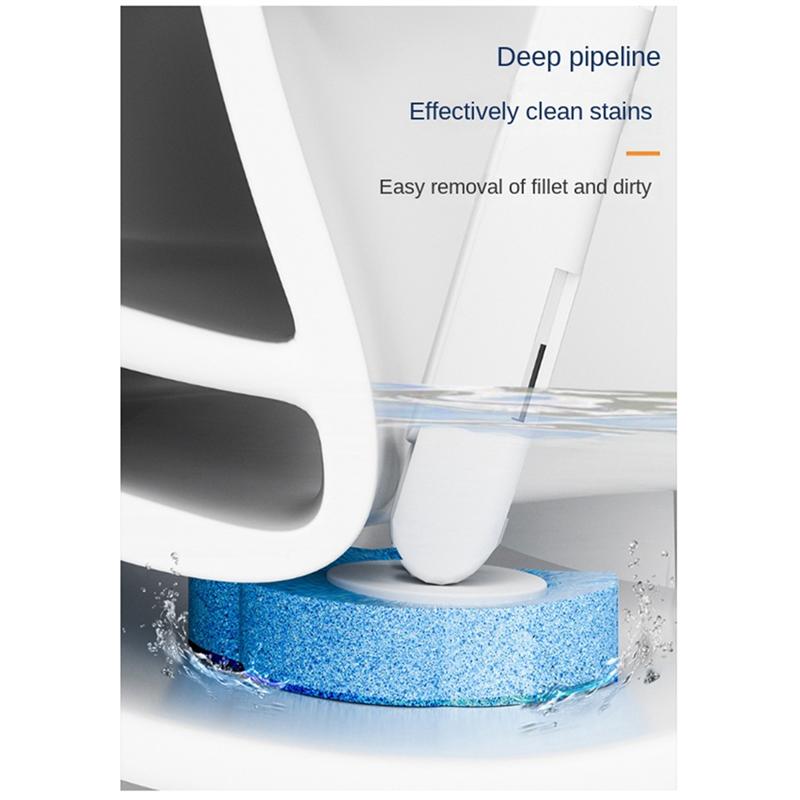 FTS Disposable Contact-Free Household Disposable Toilet Brush Set,Ocean Flavor Durable Easy To Use