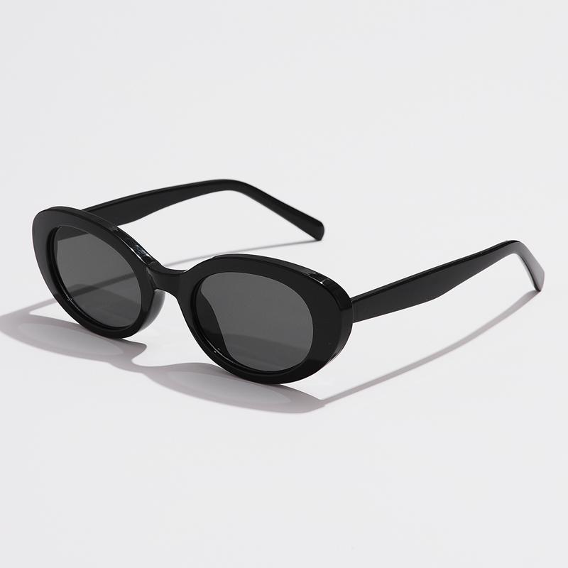 Retro Vintage Oval Sunglasses Women Men Brand Designer Sun Glasses Female Fishing Black Frame Lens Eyewear Driving UV400