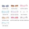 Retro Fashion Sunglasses Frameless Rectangle Gradient UV400 Women Summer Travel Metal Rimless