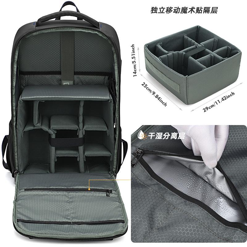 Seven-Color Cotton Shoulder Waterproof Camera Bag Large-Capacity Oxford Cloth Camera Bag Multi-Function Expansion Computer Backpack