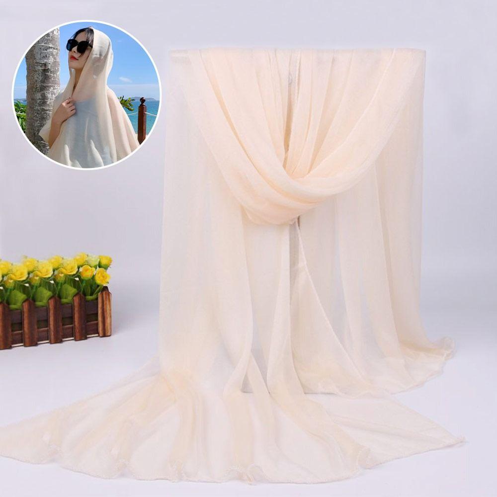 Soft Shawls Breathable Pashmina Summer Sheer Wrap for Women