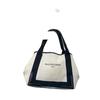 Balenciaga 339933 Borsa in tela Blu kabas S Borsa a mano Tela avorio Donna Usato