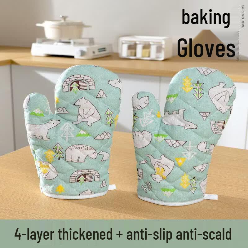 Qiwai Heat Resistant Silicone Oven Mitt