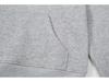 RDT Menswear | Grey Cleanfit American-Style Short Hoodie - 550g Solid Color Sweatshirt for Men