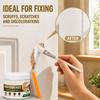 Wood Repair Cream 40g with Brush for Furniture Cabinets and Trim, Scratch Cover for Edge Wear and Small Cracks