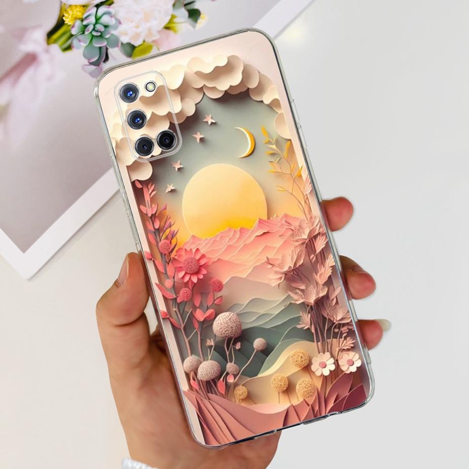 For Oppo A52 A72 A92 Case Cute Fashion Painted Cover Clear Silicone Phone Cases For Oppo A72 A 52 92 OppoA52 OppoA72 Soft Fundas