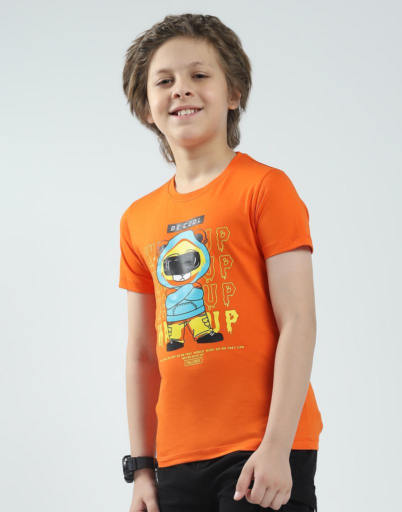 Jungen T-Shirt mit Print | Halbarm | Rundhalsausschnitt | Freizeit-T-Shirt für Jungen