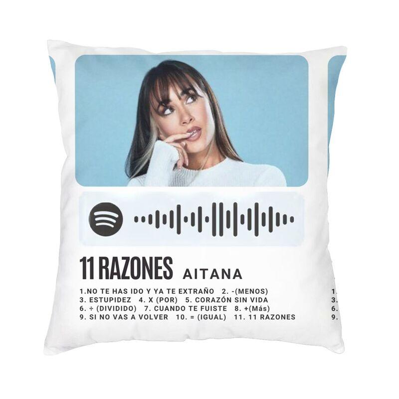 

Наволочка с плакатом Aitana 45x45 см, украшение для гостиной, модная испанская музыкальная певица, уличные подушки, квадратная наволочка