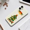 For iPhone 17 Case Christmas Tree Bow Pattern Printing Straight Edge TPU Phone Back Cover