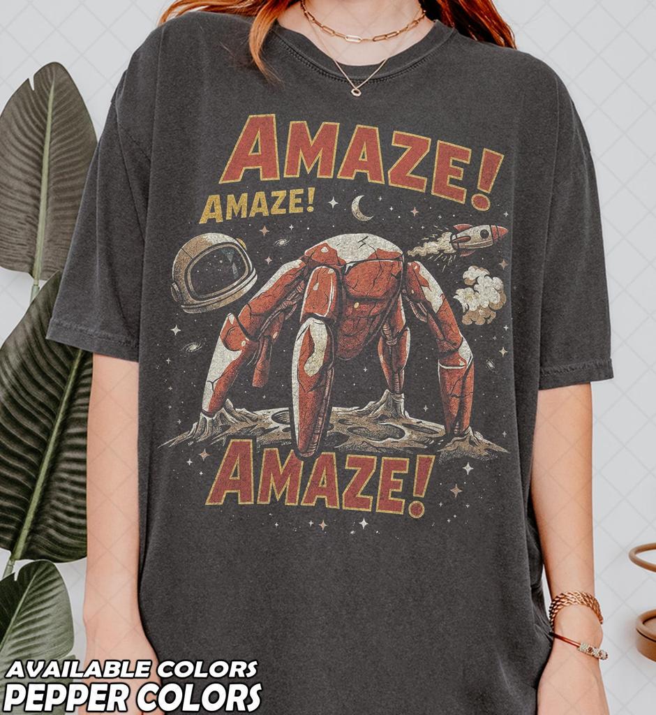 Limited Comfort Colors Amaze Rocket Rocky T-Shirt, Project Hail Mary Sci Fi Alien Book Fan Tshirt, Gift For Women and Man Unisex T-Shirt