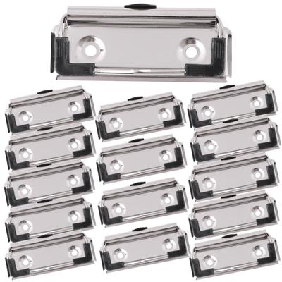 Rubonarie Clipboard Hardware Binder Hardware 15 Pieces Only, 7cm, 10cm, 12cm, (Silver, Small)
