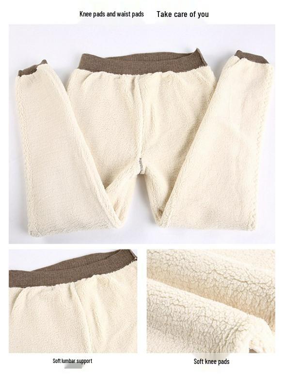 Herren- und Damen-Hose mit hohem Bund, warm aus Wolle, mit Fleecefutter und kaschmirähnlichem Tragekomfort.