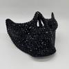 Gothic Full Rhinestone Half Face Skull Mask Punk Rock Style Cosplay Mask Handcrafted Shining Masquerade Mask Music Festival