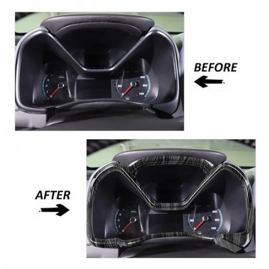 Car Dashboard Trument Gauge Frame Decor Cover Trim for 2014+ Chevy Colorado