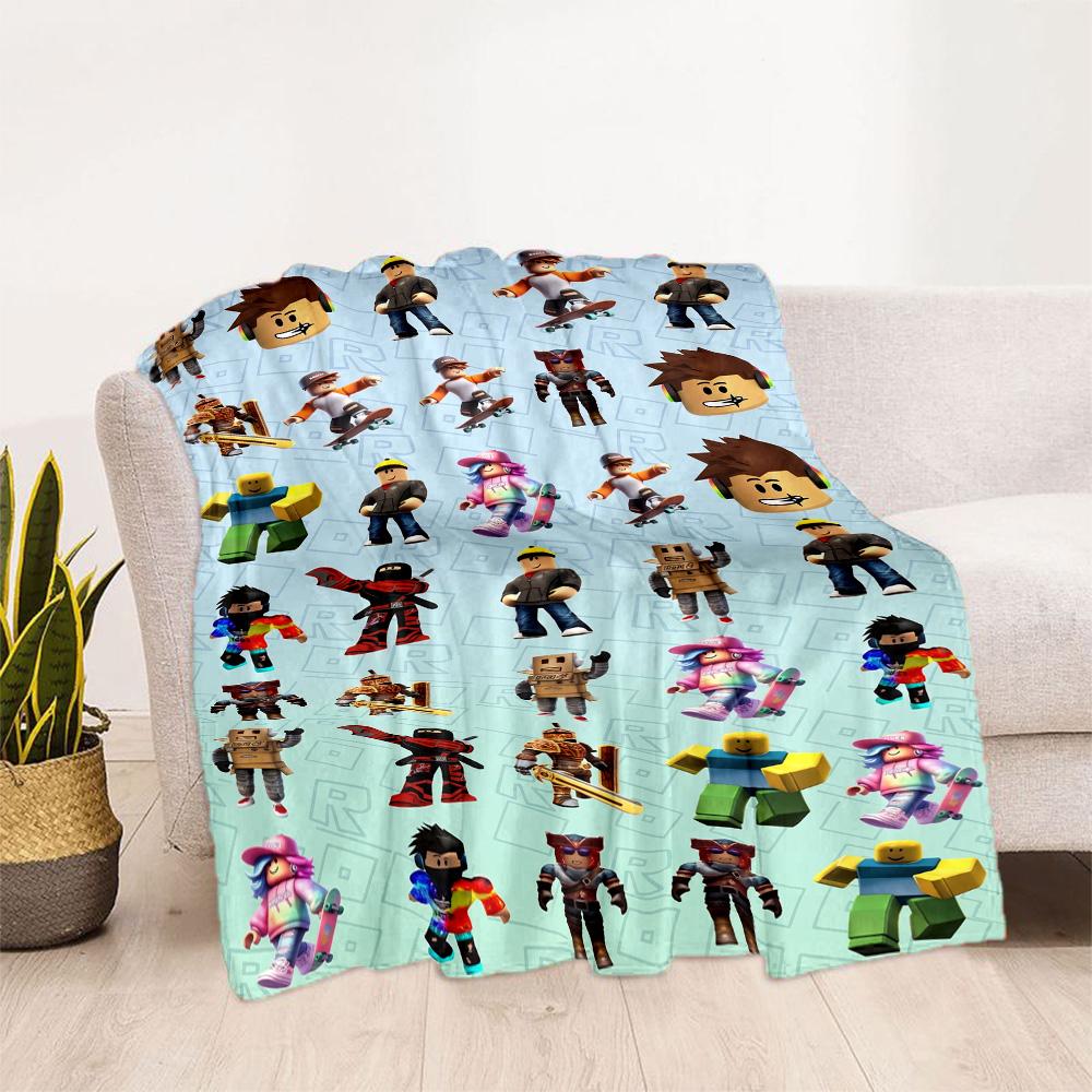 Roblox 63 Decke Weich & Gemütlich Großartig für Couch Sofa Meeresufer Vier Jahreszeiten Universell Digitaldruck Geschenk für Reisen Zuhause Geburtstage