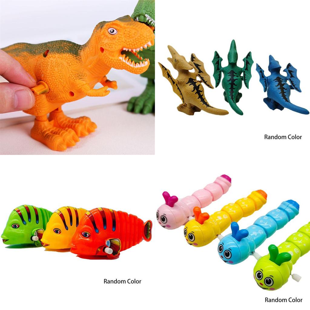 Adorable Children's Plastic Bouncing Clockwork Toy Frog Chick Small Animal For Play