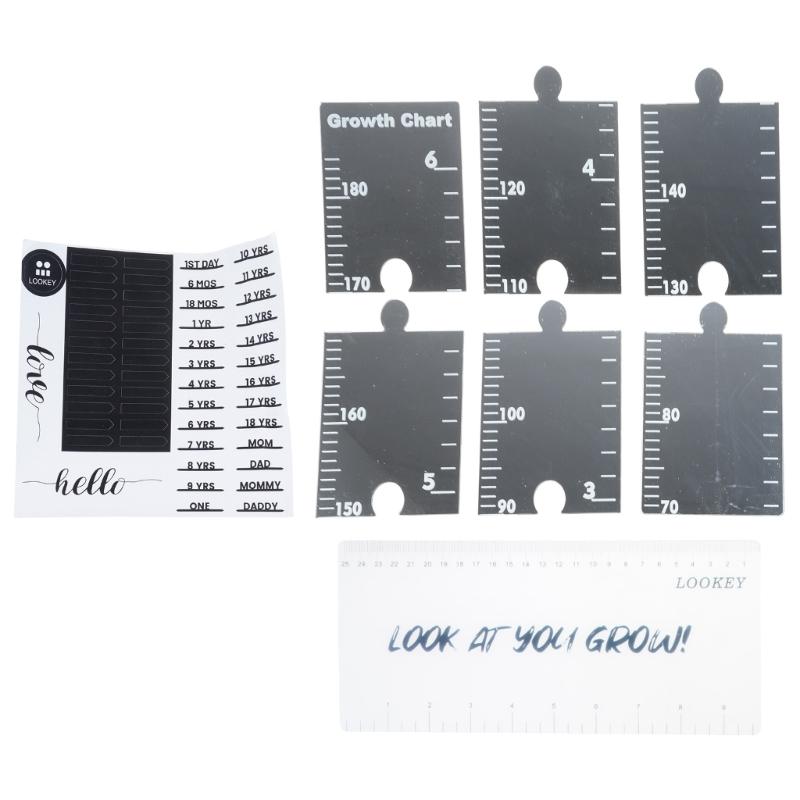

Foldable Children Growth Chart Mirror with Sticker for Accurate Height Measurement Wall Puzzle Growth Chart Mirror 1