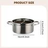 Divided Hotpot with Stainless Steel Double Compartments And Edges Handles Cookware for