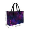 Stylish Purple Cracked Pattern Large Capacity Tote Bag for Daily Commute Shopping