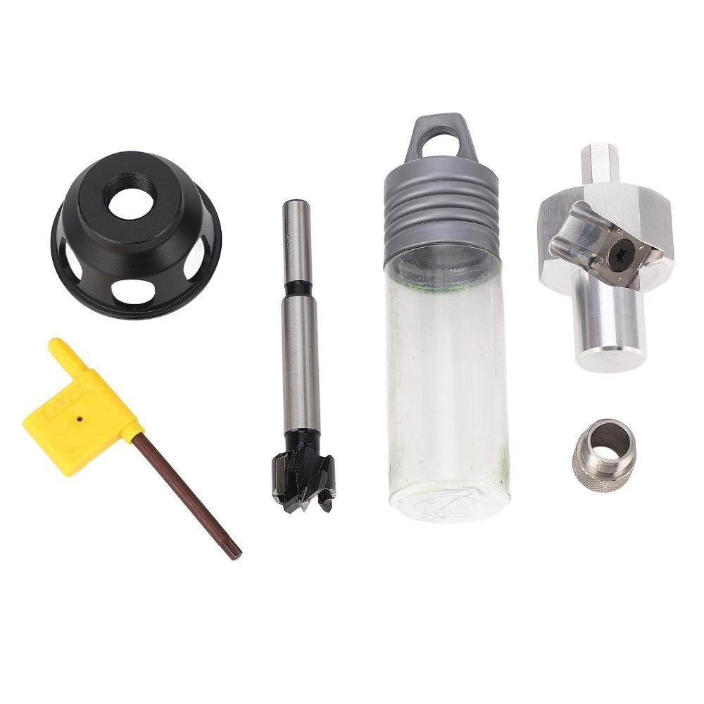 Aluminum Alloy Vertical Hole Locator Polished Finish Drill Locator For Electric Drills