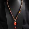 Tibetan Ethnic Sweater Chain Zen Bodhi Necklace: Unisex Retro Scenic Accessory
