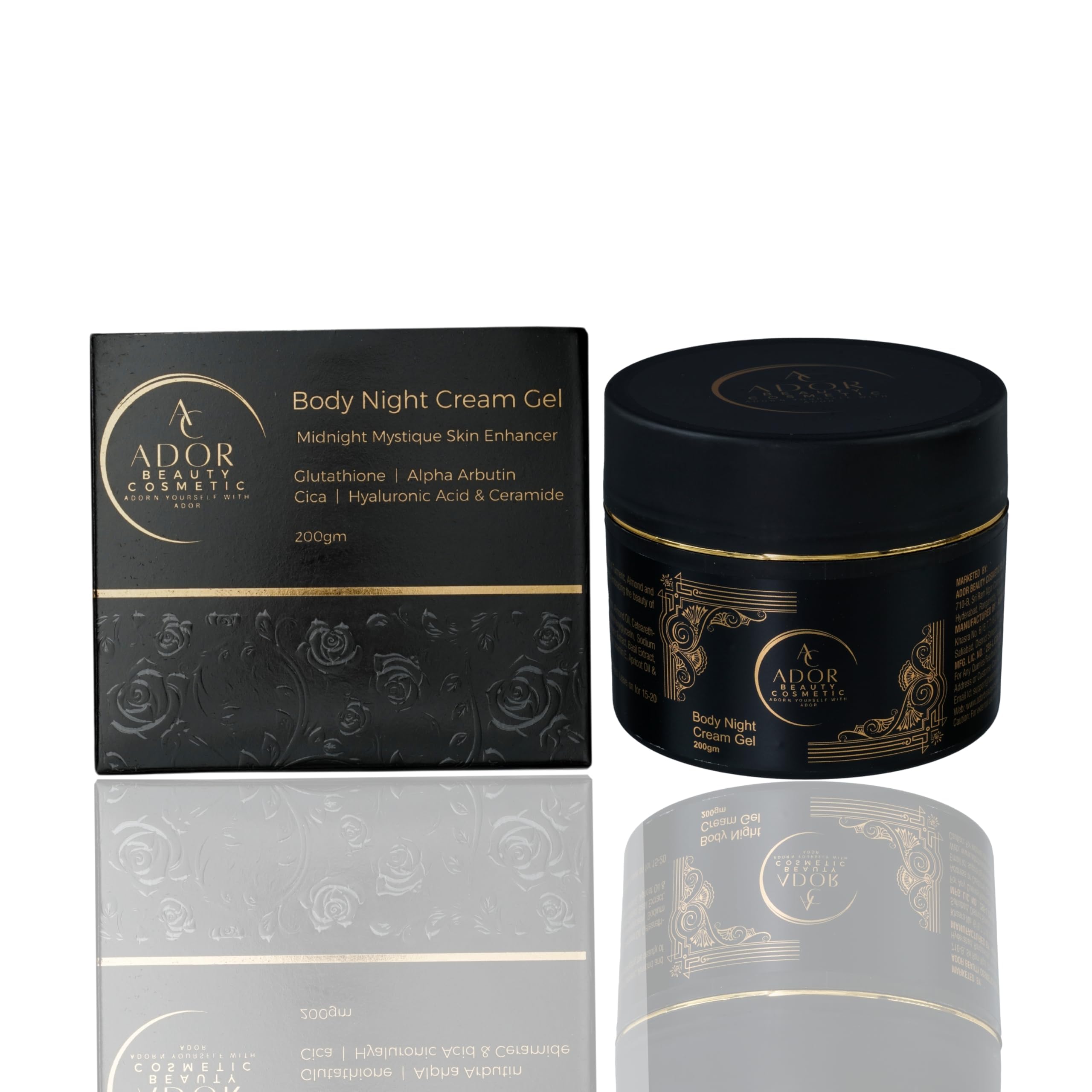 ADOR BEAUTY COSMETIC Unisex Body Night Cream Gel | Deeply Hydrating & Nourishing Formula for Men and Women |Revitalizing Overnight Treatment for So