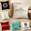 Elegant Red Twinings Pillow Case Silky Elegant Comfort Sofa Bed Invisible Zipper Beach Pillowcase