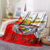 1PC Benfica Eagle Crest Custom Name Patterned Flannel Blanket Suitable For All Seasons For Home Decor Warmth And Comfort Gifts Holiday Present