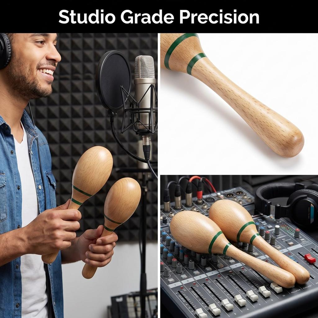 Musfunny Maracas, Wooden Maracas (2 pieces)