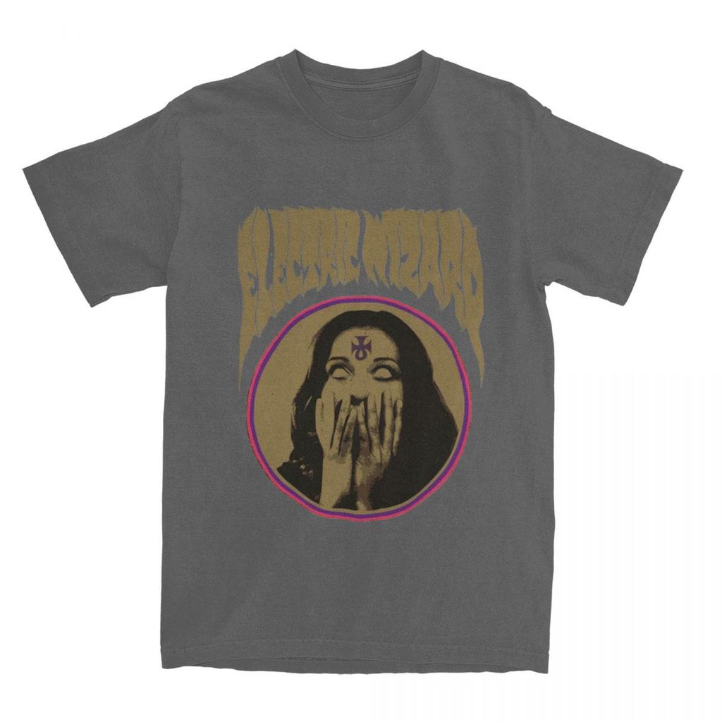 Funny Electric Wizard T-Shirts Men Women's Cotton Stoner Doom Metal Band Tees Shirt New Arrival Clothes