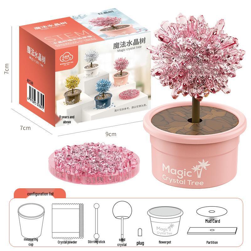 DIY Crystal Growing Magic Tree: Educational Toy for Primary Students